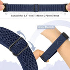 5 Pack Elastic Nylon Watch Bands Compatible for Fitbit Charge 6/Fitbit Charge 5, Adjustable Breathable Replacement Stretchy Nylon Loop Wristband Sport Strap for Women Men