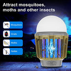 Wisely Bug Zapper Outdoor/Indoor Electric, USB-C Rechargeable Mosquito Killer Lantern Lamp, Portable Insect Electronic Zapper Indoor Trap, with LED Light 1PK Olive