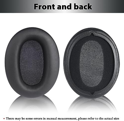 WH-CH710N Replacement Earpads Ear Cushions,Ear Pads for Sony WH-CH700N, WH-CH710N, WH-CH720N Headphones, Ear Cushions with Soft Protein Leather, Ear Comfort Memory Foam (Black)