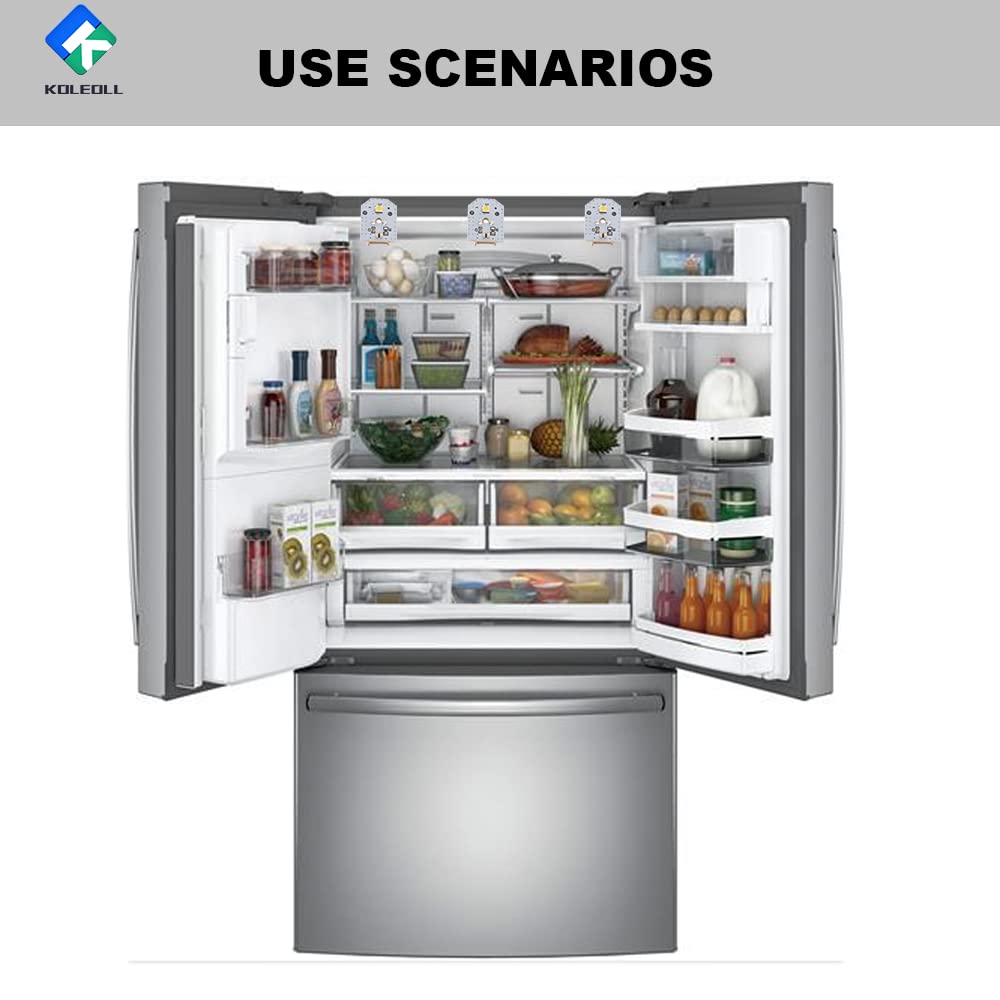 KOLEOLL WR55X11132 WR55X25754 WR55X26486 Refrigerator Led Light Compatible With GE Refrigerator (3pack)