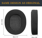 SOULWIT Earpads Replacement for SteelSeries Arctis 1/3/5/Arctis 7/7+/7P/7P+/7X/7X+/9/9X/Pro/Prime(Do Not Fit Any Arctis Nova) Headset, Ear Pads Cushions with High-Density Foam (Arctis CG Black)