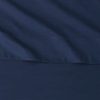 Amazon Basics Lightweight Super Soft Easy Care Microfiber 4-Piece Bed Sheet Set with 14-Inch Deep Pockets, Full, Navy Blue, Solid