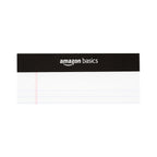 Amazon Basics Narrow Ruled Lined Writing Note Pad, 5 inch x 8 inch, White, 12 Count (12 Pack of 50 pages)