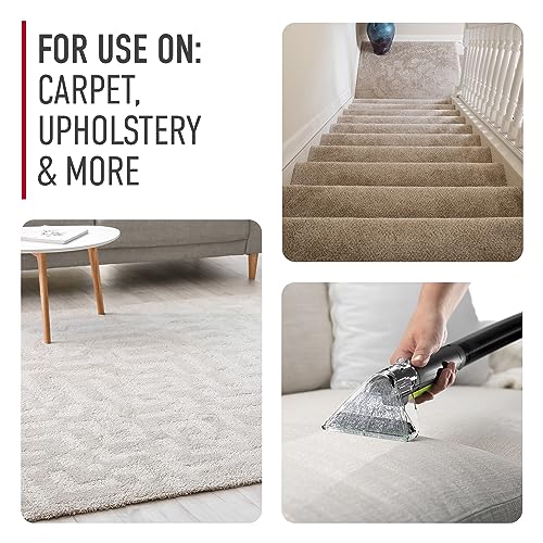Hoover 64 oz Everyday Carpet Cleaner Solution, for Carpet and Upholstery, Deep Cleaning Carpet Shampoo, Remove Dirt and Grime, Fresh Meadows Scent, White, AH31924