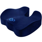 BlissTrends Seat Cushion,Thick Memory Foam Cushions for Office Chair, Car Seat, Airplane, Relieving Pressure Tailbone Sciatica Back Pain for Long Sitting Office Workers, Car Drivers 4.7in Thick Blue