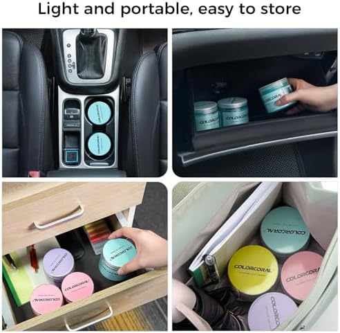 COLORCORAL 2Pack Cleaning Gel Universal Dust Cleaner for Car Vent Keyboard Cleaning Detailing Slime Putty Cleaning Kit Car Accessories, Gifts for Adults Men Women Kids Teens