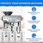 Replacement Filter for Breville Barista Express Barista Pro Barista Touch Oracle Touch Claro Swiss, 4 Pack Breville Espresso Machine Water Filter Compatible with Breville BES880 BES878 BES990 LUXRILIX