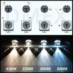 DMEX D3S HID Headlight Bulbs Xenon 8000K White Blue 35W Replacement 66340 42403 42302 Headlamp - Pack of 2(Not fit Halogen Headlight Assembly)