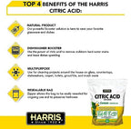 Harris Citric Acid Dishwasher Booster and Multipurpose Cleaner, 14oz, Cleans 84 Dishwasher Loads, with Scoop Included