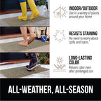 Gorilla Grip Ultra Absorbent Moisture Guard Doormat, Absorbs Up to 5.7 Cups of Water, Stain and Fade Resistant, Spiked Rubber Backing, All Weather Mats Capture Dirt, Indoor Outdoor, 35x23, Beige