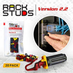 R20 II - Server Rack Screws for Server Rack Rails 19" Square Punched Vertical Rails, Perfect Cage Nut Replacement, Rack Nuts, Rack Studs Rack Mount Screws - Red 20-Pack 2.22mm/0.086
