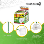 Katcha Acrylic Critter Catcher Live Trap Catcher with Handle for No Harm Trap - Large Plastic Bug Trap, Bug Container & Bug Catcher for Safely Capturing Insects & Pests