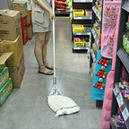 OFO Loop-End String Mop, Heavy Duty Commercial Industrial Mop with Extra Mop Head Replacement. Metal Head Mop with 59Inch Handle for Floor Cleaning