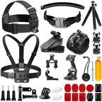 AKASO Outdoor Sports Action Camera Accessories Kit 14 in 1 for AKASO EK7000/ EK7000 Pro/Brave 4/ Brave 7 LE/ V50X/ V50 Pro/ V50 Elite/Go Pro Hero 9 in Swimming Any Other Outdoor Sports
