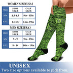 CHARMKING Compression Socks for Women & Men (8 Pairs) 15-20 mmHg Graduated Copper Support Socks are Best for Pregnant, Nurses - Boost Performance, Circulation, Knee High & Wide Calf (S/M, Multi 25)