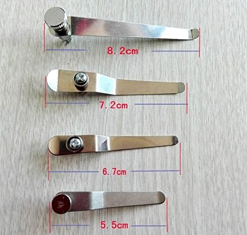 Microscope Accessories Kit 2pcs Stereo Biological Microscope Stage Clips Stainless Steel Microscope Slides (Color : 7.2CM)
