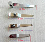 Microscope Accessories Kit 2pcs Stereo Biological Microscope Stage Clips Stainless Steel Microscope Slides (Color : 7.2CM)