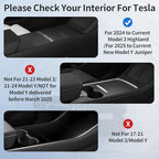 2025 Upgrade Center Console Organizer Tray for Tesla Model 3 Highland Accessories 2024 2025/For Tesla Model Y Juniper Accessories 2025 [Slide Smoothly/US Patent] Cup Holder Matte Black