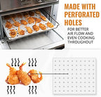 Parchment Baking Paper for Air Fryer Toaster Oven 12 x 13, Non-Stick Liners for Toaster Countertop and Large Toaster Oven, Air Fryer Accessories for Gowise, Kitchenaid, Emeril, Ninja, Kalorik + More