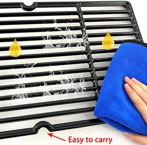 Direct store Parts DC113 Cast Iron Cooking grid Replacement for Charbroil 463247209, 463247310, 463248208, 463224912, 463231711, for Cuisinart, Tuscany Gas Grill, set of 3, 18 1/8" x 30" Total