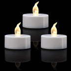 KOABY 100 Pack Warm White LED Tea Lights, Last 100H+, Flickering Flameless Battery Operated Tea Lights for Decor