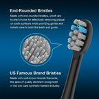FitMount 6 Pack Toothbrush Replacement Heads Compatible with WaterPik Sonic Fusion 2.0, FitMount Flossing Brush Head Fit for Water-Pic SF-01W SF-02W and 2.0 SF-03 SF-04