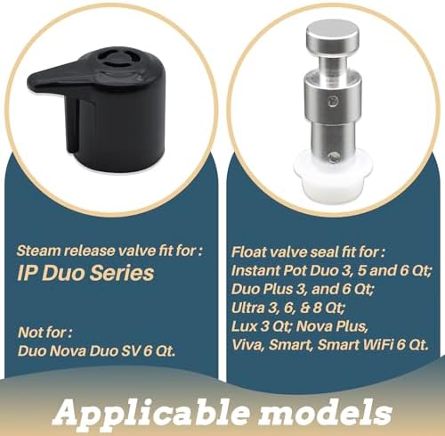 Replacement Parts for Instant Pot - 11 Piece Set for Sealing Ring, Steam Release Valve, Condensation Collector Cup - Accessories and Parts for Instant Pot Duo 5, 6 Qt IP-DUO50 IP-DUO60