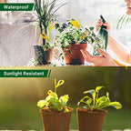 90PCS Yellow Sticky Traps for Indoors/Outdoor Gnat Traps for Plants Fungus Gnats Sticky Traps for Whiteflies Mosquitoes Fruitflies Thrips Aphids. Stake Holders Included Dual-Sided