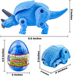 JOYIN 12 Pack Valentine’s Greeting Cards with Transforming Dinosaur Toys in Egg, Classroom Exchange Prize for Valentine Party Favor, Hatching Dinosaur Eggs, School Gift Exchange