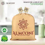 Almooni Egyptian Loofah Exfoliating Body Scrubber, Natural Real Egyptian Shower Loofah Sponge Body Scrubber for Women and Men, for Body and Face That Will Get You Clean - 2 Count (1 Pack)