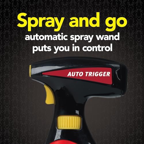 Raid MAX Perimeter Protection, 1 Gallon, Indoor & Outdoor Insecticide Spray with Reusable Electric Sprayer