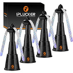 IPLUCKER Fly Fans for Tables 4 Packs,Fly Fan for Outdoor Table Adjustable Table Fly Fans,Hangable Fly Fans with Holographic Blade,Table Food Fan Fly Fan for Indoor Picnic Restaurant