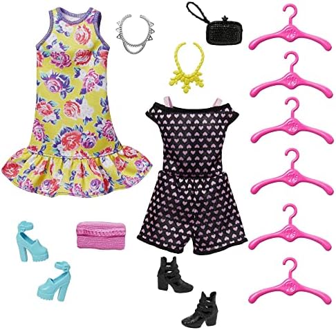 Barbie Doll & Playset, Fashionistas Ultimate Closet with Clothes (3 Outfits) & Fashion Accessories Including 6 Hangers