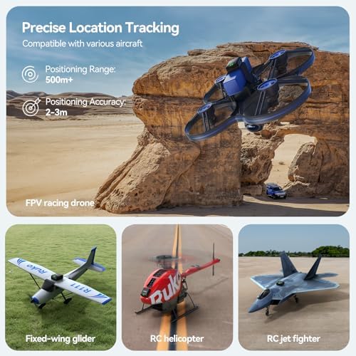 Ruko R111 FAA Compliant Remote ID Module for Drone, RC Airplane GPS Tracker, 5 Hours Battery Time, Light Weight RID Module for FAA Regulation, Spare Accessories for FPV Drones & RC Plane & Helicopter