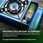 Jo Chef Butane Fuel Canister, 8 oz Butane Cylinder, Pure Refined Butane Gas for Camping Stove Or Use Directly with Brûlée Kitchen Blow Torch Head 4 Cans