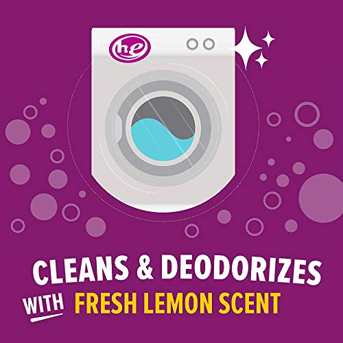 Lemi Shine Washing Machine Cleaner | Powered By Citric Acid | 100% Guaranteed Hard Water Cleaner | Compatible with Front & Top Load Washing Machines, 8 Count