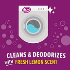 Lemi Shine Washing Machine Cleaner | Powered By Citric Acid | 100% Guaranteed Hard Water Cleaner | Compatible with Front & Top Load Washing Machines, 8 Count