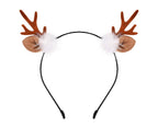 DS. DISTINCTIVE STYLE Deer Antler Headband Reindeer Fawn Horn Hair Accessories for Christmas