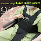 UKBOO Wheelchair Seatbelt - Safety Belt with Large Chest Pocket, Anti-Slip & Adjustable Design - Wheelchair seat Belt Ideal for Elderly and Disabled - Safety Belt for Elderly - Wheelchair Accessories