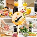 Blender 6 Blade Replacement Parts for Ninja 72 OZ Pitcher, Blender Accessories Compatible with Kitchen System 1100W 1200W 1500W Pitcher BL500C BL660C BL642 BL700C BL780 NJ600RC NJ602CO NC600CCO