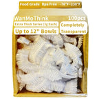 100pcs Large Bowl Covers Bread Proofing, Fits Bowls Up to 12", Shower Caps Sourdough Bread Baking Supplies accessories, BPA Free, Food Grade