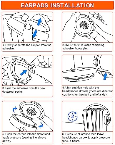 FEYCH Beats Studio Replacement Ear Pads 2 Pieces Noise Isolation Memory Foam Ear Cushions Cover for Beats Studio 2.0 Wired/Wireless B0500 B0501 Headphone & Beats Studio 3.0 (White)