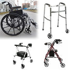 OwnMy 2PCS of 8 Inch Grey Rubber Wheelchair Replacement Wheels Wheelchair Front Wheels Anti-Slip Rollator Walker Replacement Casters Rollers Wheels Universal Wheelchair Replacement Wheel Accessories