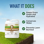 Turf Titan Drought Defender - Liquid Lawn Fertilizer Concentrate - Kelp Fertilizer for All Grass Types and Vegetables - Liquid Fertilizer for Lawns During Summer - 32 oz - No Hose Sprayer