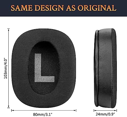 SOULWIT Cooling Gel Earpads Cushions Replacement for Logitech G Pro, G Pro X, G Prox 2, G Pro X SE Headphones, Ear Pads with Noise Isolation Foam, Added Thickness - Black