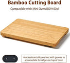 Cutting board Compatible with Breville BOV450XL Mini Smart Toaster Oven, Accessories for Countertop Oven, With Heat Resistant Non-Skid Silicone Feet, Creates Storage Space, Protects Cabinets Cupboard