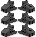 Pest Control Rat Traps, Professional Multi Captsure Set of 6 Large Snap Trap, Solutions for Indoor Outdoor AntiRodent Protection, Reusable Master Trapping Device for Rodents and Chipmunk