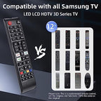 【Pack of 2】 Samsung TV Remote Control Replacement Universal for Smart TV 2010-2023 Models - Works with Samsung LED/LCD/QLED/4K UHD TVs, HDTV Remote with Easy Setup Durable Design