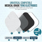 TENS Unit Replacement Pads TENS Unit Pads TENS Pads 2x2”26 PCS Electrodes Pad Reuse More Than 35-50Time, Self Stick Tens Electrode Pads for TENS/EMS Muscle Stimulation Machine
