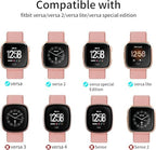 8 Pack Elastic Bands Compatible with Fitbit Versa 2/Versa/Versa Lite/Versa SE for Women Men, Adjustable Stretchy Nylon Braided Strap Solo Loop Sport Replacement Wristband for Versa Smart Watch